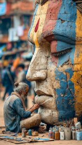 statue painting services